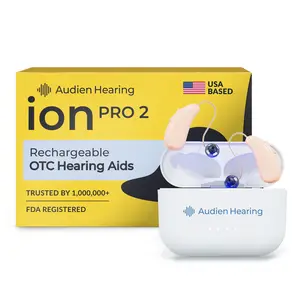 Audien ION Pro 2 OTC Hearing Aids for Adults – Premium Rechargeable In-Ear Hearing Aids with Bluetooth App Control, No Prescription