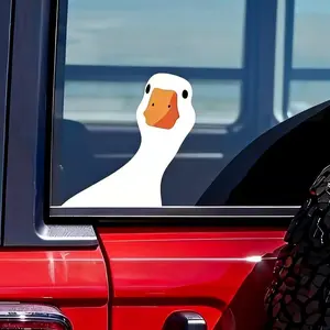 Cute Duck Pattern Car Sticker, Car Door Window Decal, Universal Car Exterior DecorationAccessories