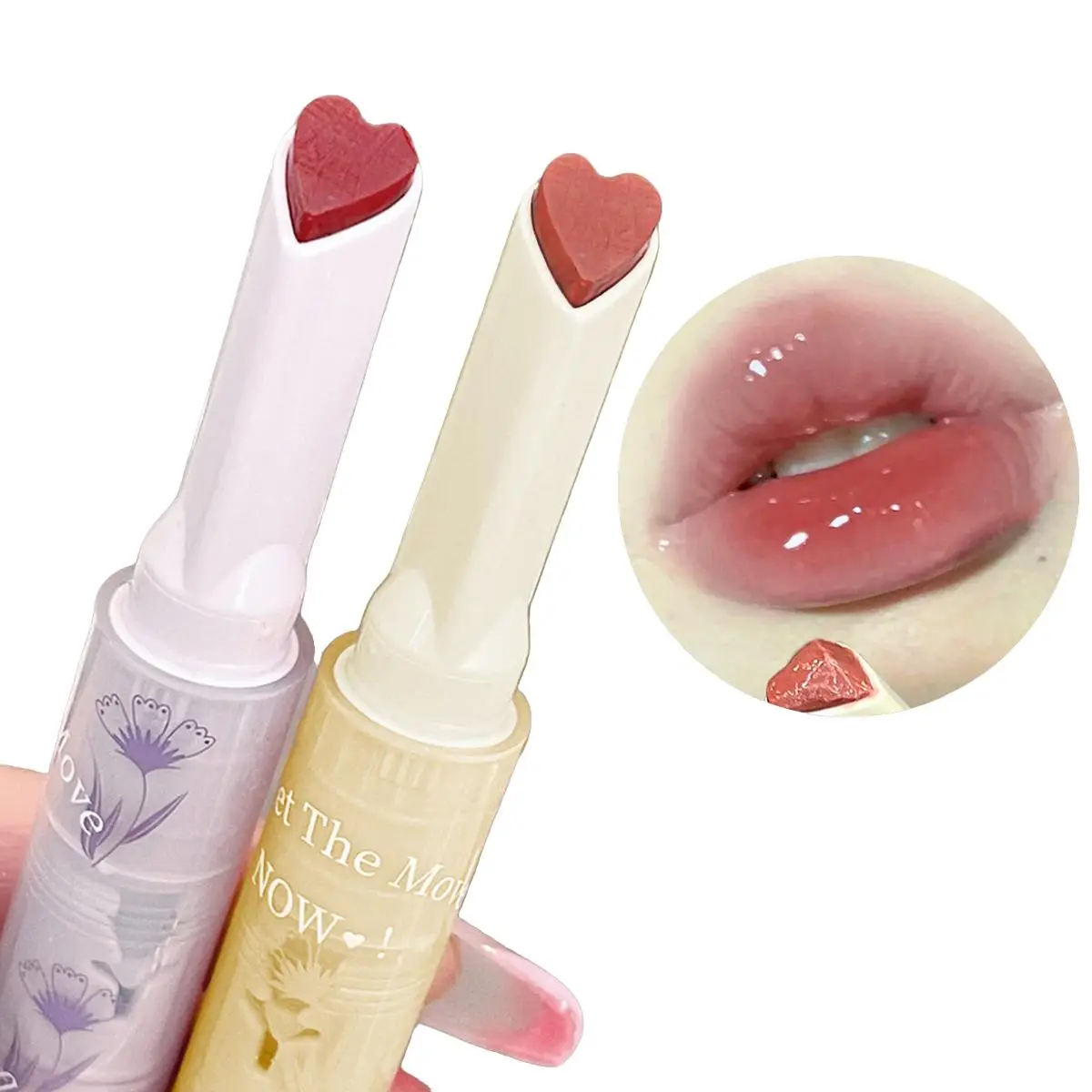 Long Lasting Skincare Lipstick, 1 Count Glossy Lip Glaze Stick, Shiny Lip Balm, Moisturizing Mirror Korean Skin Care Lip Gloss, Lip Makeup Tool for Wo