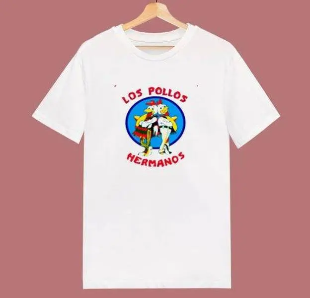Los Pollos Hermanos Chicken Breaking Bad 80s T Shirt Vintage TV Show Graphic Tee for Men and Women