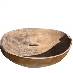 FlanmSakre Kwi (Calabash) Ritual Bowl – Handcrafted Natural Gourd Sacred Offering Vessel for Altar & Spiritual Practice