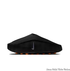 Black Ergonomic Slip-On Mules - Breathable Cushioned Footbed with Massage Nodes for Post-Workout Relaxation, Home Comfort & Spa Days