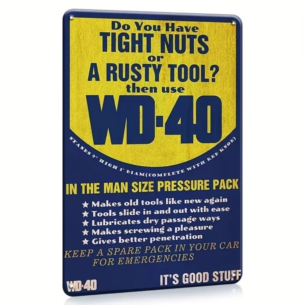 12x8 Inch Funny Man Cave Garage Sign Do you have tight nuts or rusty tools Vintage Metal Sign for Home and Garage Wall Decor