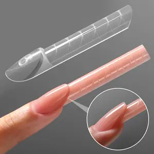 YOKEFELLOW ImMaster IM111 Nail Dual Form 3D Reverse French Dual Form,150pcs Magic Caps Zone French Nail Dual Form for Beginners & Pros