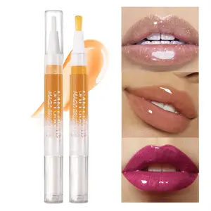 Fruit Honey Rotating Lip Gloss, Glitter Lipgloss, 1 Box Moisturizing Lip Glaze, Glossy Lip Glaze Stick, Plumping Lip Oil Lip Stick for Girls & Women