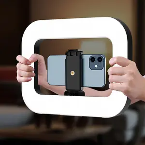 Portable Handheld Ring Fill Light, USB Rechargeable Phone Selfie Light, Desktop Selfie Light, Phone Accessories for Live Streaming, Vlogging, Photography, Protective, Selfie Led Lights
