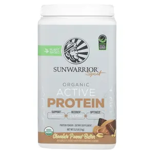 Sunwarrior Sport, Organic Active Protein, Chocolate Peanut Butter, 2.2 lb (1 kg)