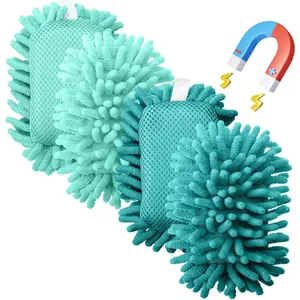 -  Microfiber Shag Whiteboard Erasers, 4" x 6", 4 Pack, Dual Surface, Washable Large Dry Erase Board Cleaner for Chalk, Marker, Classroom, Office,