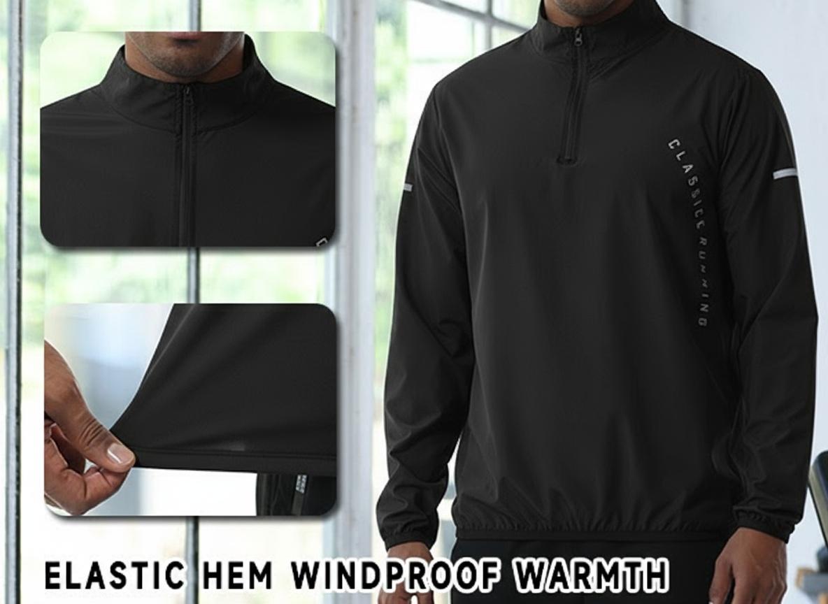 RPOVIG Men's Tracksuit Sweatsuits 3 Piece Quarter Zip Pullover Men Long-Sleeve T-Shirts Pants Athletic Hiking Camping Jogger Outfits