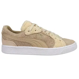 PUMA Womens Cunning Suede Lace Up Sneakers Shoes Casual - Beige