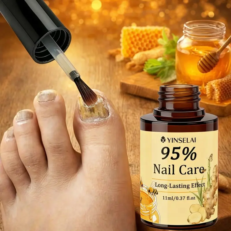 Turmeric Nail Care Essential Oil, Nail Care Liquid, Promotes Nail Growth, Strengthens Nails, Reverses Deformation, 0.37 Fl.oz, All-Nail Care