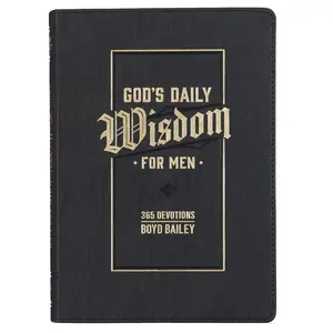 God's Daily Wisdom for Men 366 Devotions Faux Leather Imitation Leather