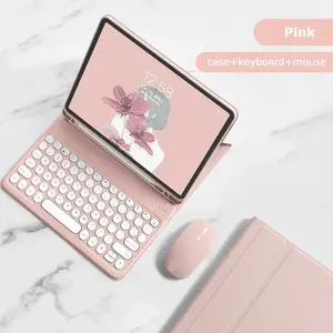 Magnetic Keyboard Case for iPad 2024 Pro 11 Air 6 5 4 10.9 inch 10th 11th gen 10.2 8 9th Cover Air 3 Foldable Stand Smart Case with Wireless Keyboard with Mouse