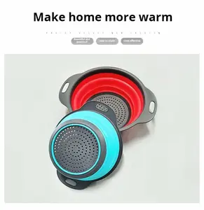 MUST-HAVE Kitchen Hack!  Collapsible Silicone Basket - Strain, Drain, Store, SAVE SPACE