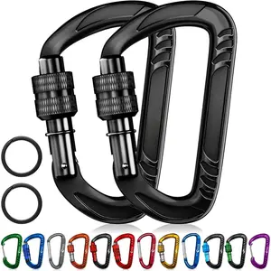 Heavy Duty Carabiner Clips, for Securing Pets, Outdoor, Camping, Hiking, Hammock, Dog Leash Harness, Keychains