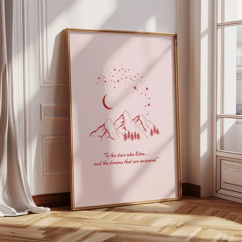 ACOTAR Poster,Velaris, Digital Posters, Book Quotes Print