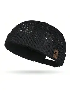 Solid Color Brimless Beanie Skull Cap, Breathable Mesh Hat for Outdoor Sports, Ideal Gift for Family & Friends, Perfect for Holidays
