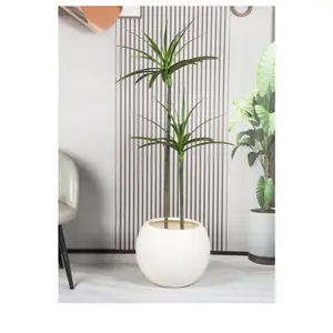 Spherical small flower pot imitation cement plastic pot large thickened fake flower decorative pot living room decoration ornament