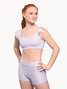 Olivia Shorts 4.5" Lavender Gingham RTW