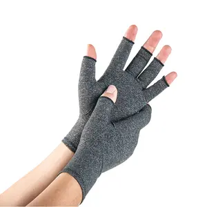 Joint Care Training Half Finger Gloves Grey Black Sports Fitness Cycling Gloves Compression Gloves gloved hands men impact style glove impact style glove arc raiders latex gloves
