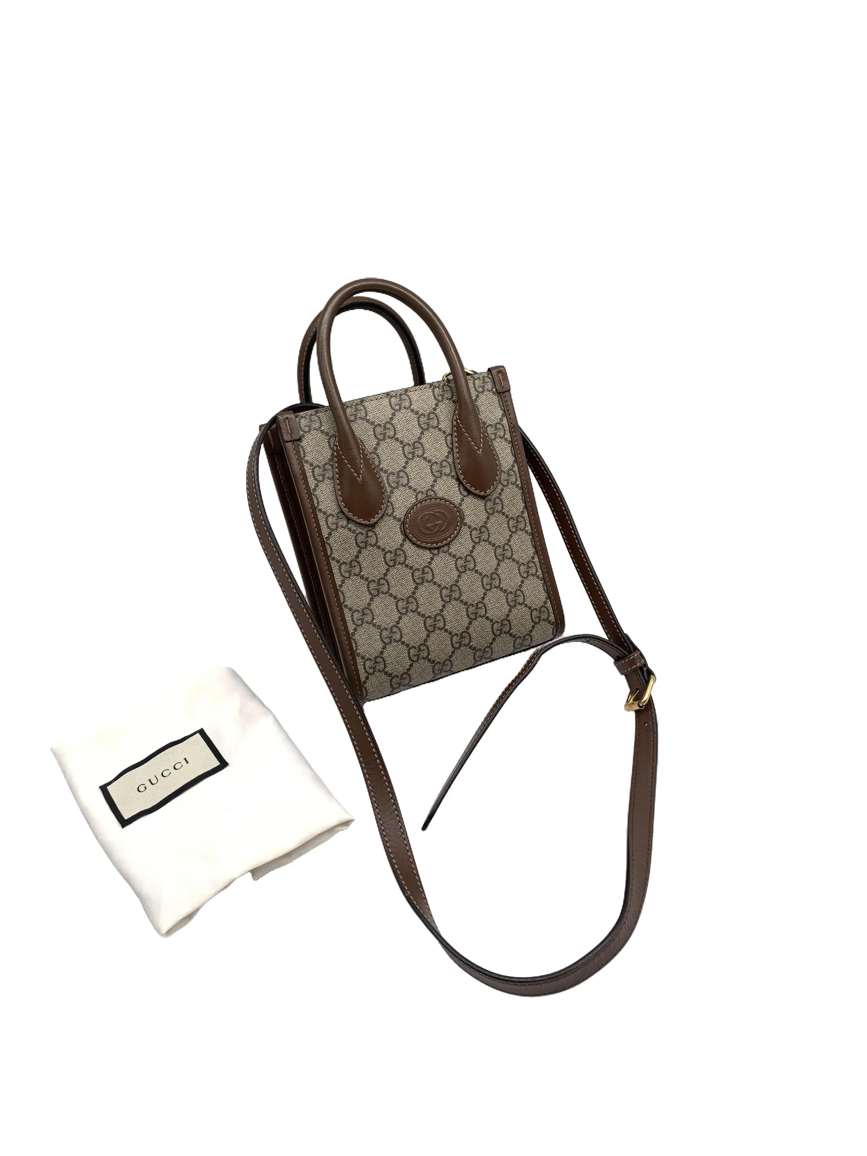Pre-owned GUCCI GG Supreme Mini Tote Hand & Crossbody Bag/WJJJ04308600/
