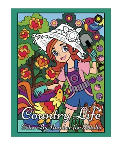 COUNTRY LIFE Color By Numbers for Adults: activity coloring book for adults relaxation and stress relief