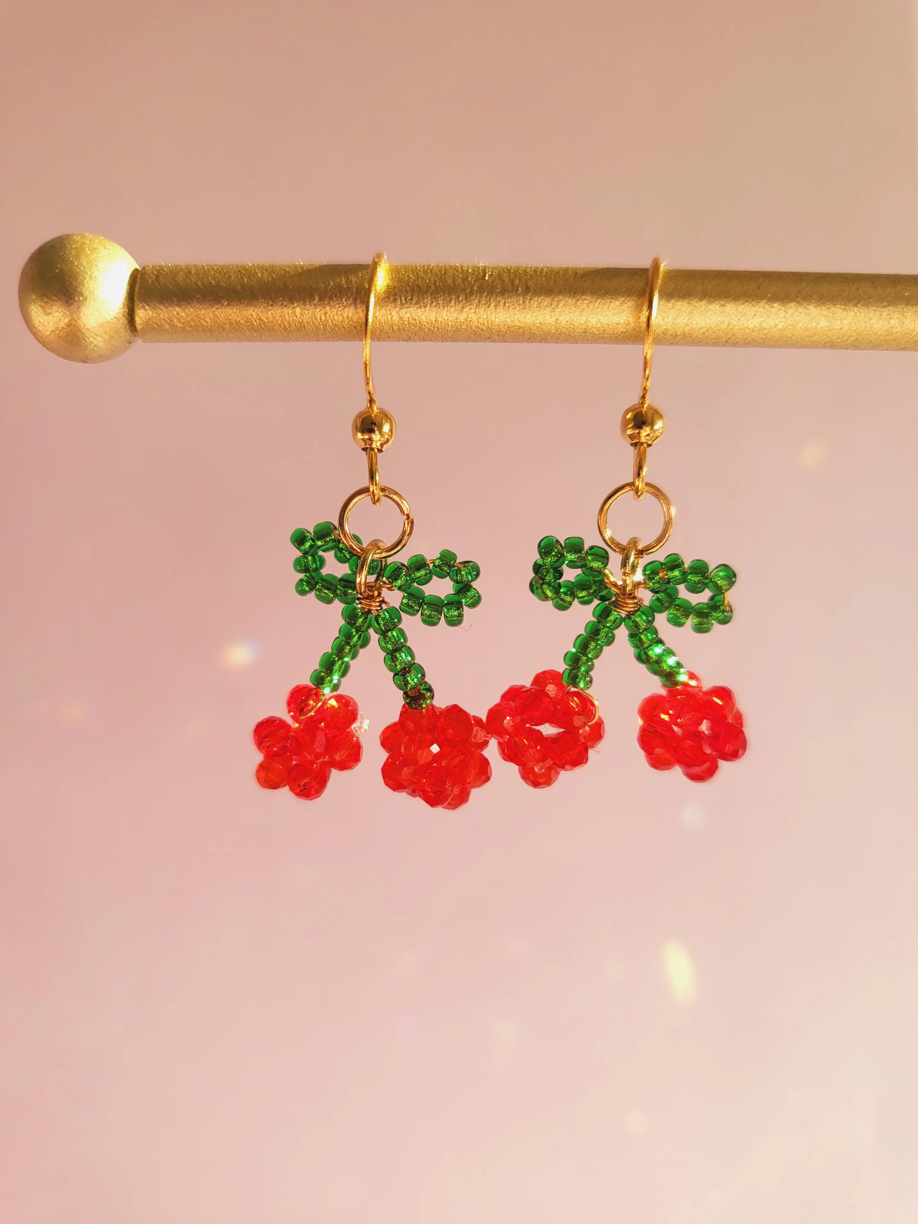 Cute Cherry Beads Earring