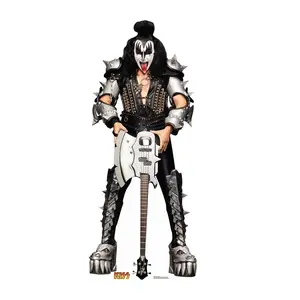 212 MAIN Life-Sized Kiss Demon Cardboard Cutout - Advanced Graphics 2459, 74x31 in, Single-Side Design, White Keys Feature, Home Decor & Party Decoration Accessory