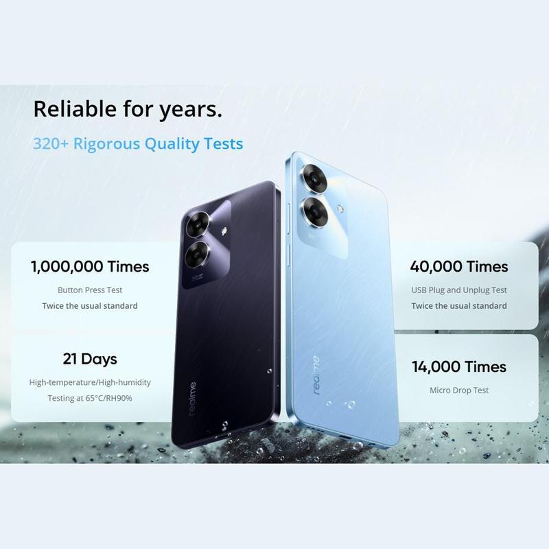 Realme Note 60 Global Version Unlocked 6+128G, T612 Octa-Core Processor, 6.745 Inch Display, 32MP+5MP Dual AI Camera