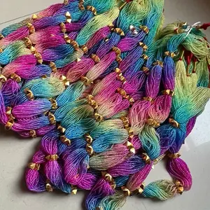 24K Gold Plated Nepali Traditional jewelry Naugedi in Multi Color Potey