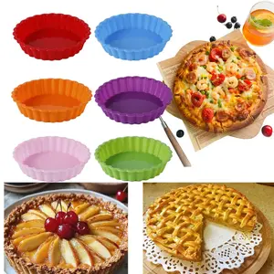Silicone Baking Pan, Easy Pizza Apple Pie Pineapple Pie Making, Practical Home Bakery Essential Tool, Durable Silicone Material