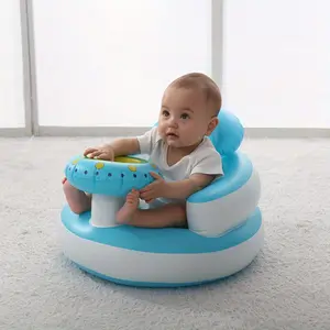 Baby Inflatable Learning Seat – UFO Design Sofa Chair, PVC Bath & Feeding Cushion for Toddlers