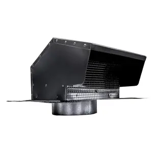 Builder's Best Galvanized Steel Roof Vent Cap with 4" Collar & Removable Screen