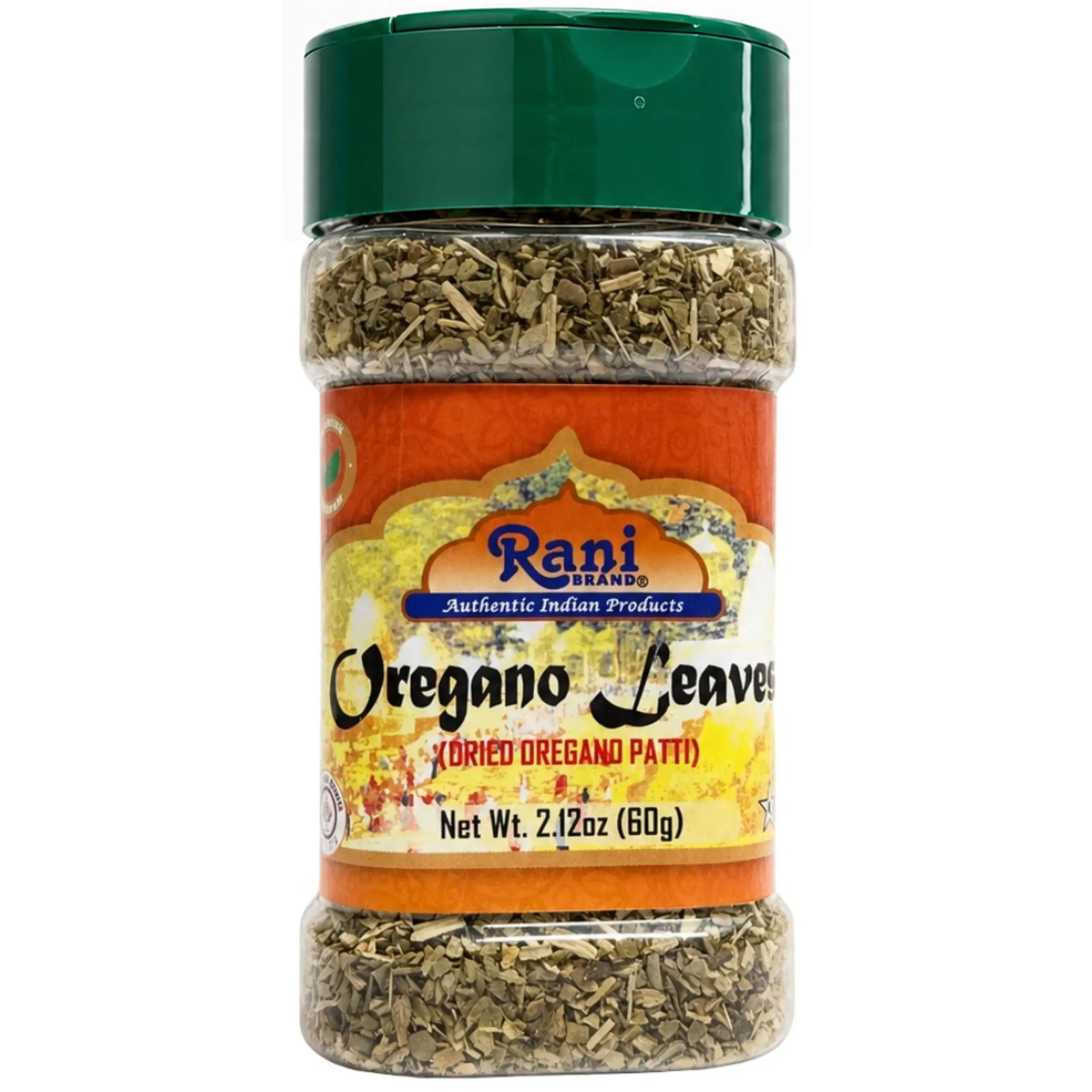 Rani Oregano Leaves (Dried Oregano Patti) 2.47oz (70g) PET Jar ~ All Natural | Gluten Friendly | NON-GMO | Kosher | Vegan | Indian Origin