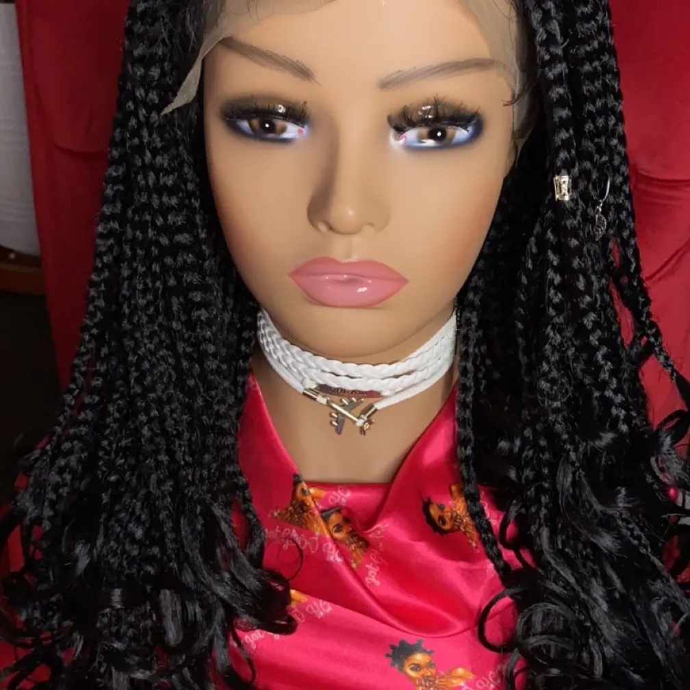 5*5 Braided lace front wig