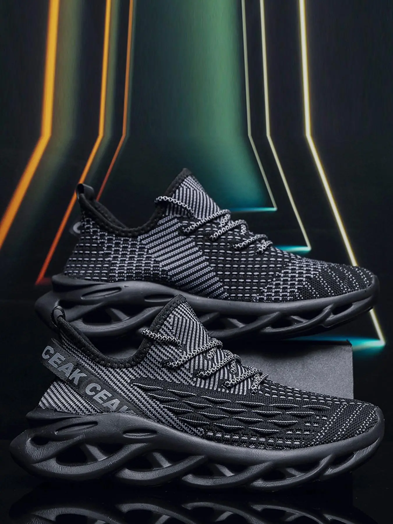 Men's Summer Fashionable Lace Up Front Low Top Sneakers, Casual Comfortable Breathable Sports Running Shoes, Trendy Shoes for Summer Daily Wear