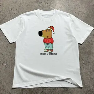 Chillin' at Christmas, Chill Guy Christmas Shirt Vintage 90s retro 100% cotton tee