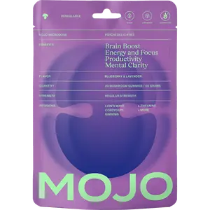 4 Pack - MOJO Brain Boost Gummies - Blueberry Lavender (4Pack: 80 gummies)