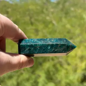 Blue Apatite Healing Tower | Crystal Towers for Healing & Metaphysical Properties
