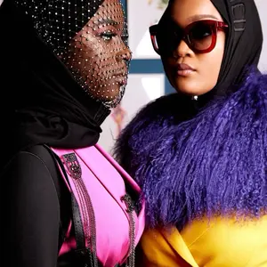 Shayla Signature Hijabified Shayla - Black and White Patterned Design, Versatile Style for Various Occasions