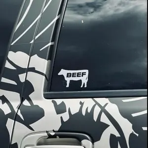 BEEF, (20 colors) custom decal bumper sticker window Graphic Car Truck SUV