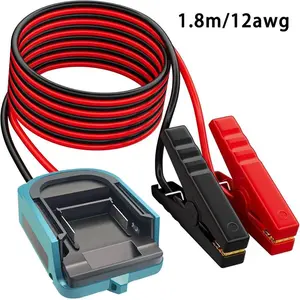 Car Jump Starter Cable, Compatible with Makita 18V Lithium Batteries, for Gas and Diesel Engines, SUVs and Sedans (Battery Not Included)