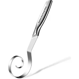 Seamless Danish Dough Whisk Stainless Steel Bread Sourdough Whisks for Whisking, Cooking, Pizza, Cake Batter, Pastry, Biscuits, Dishwasher Safe Dutch Whisk 10Inch