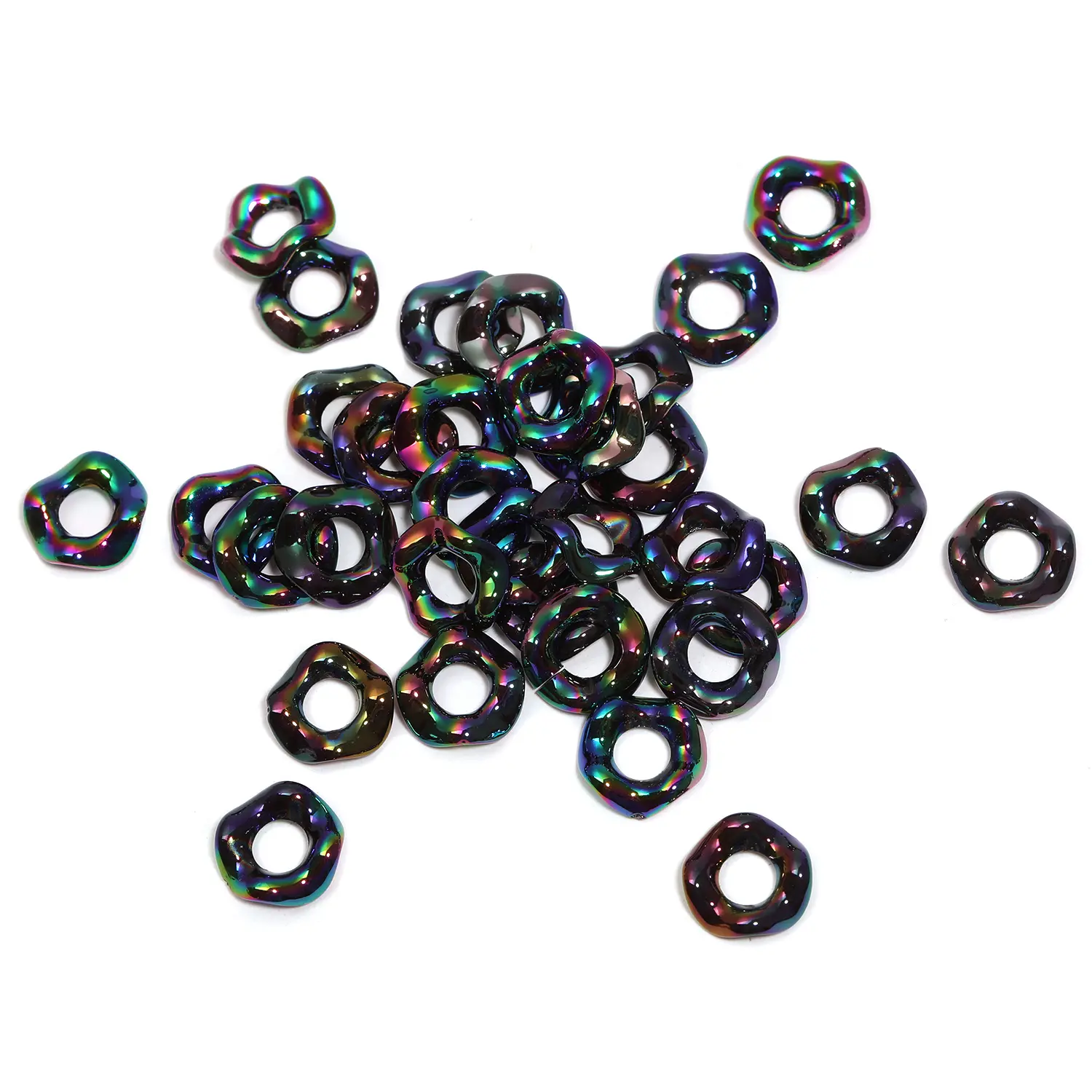 FS729022 200PCS Black wave pattern