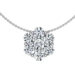 1/2Ct Diamond Pendant Women's Necklace 14k Gold Lab Grown