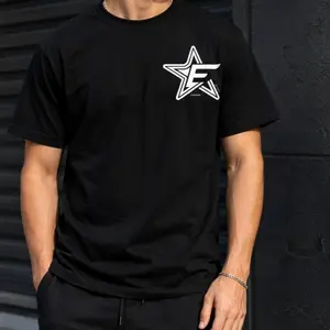 STAR+E Black Graphic Streetwear T-Shirt