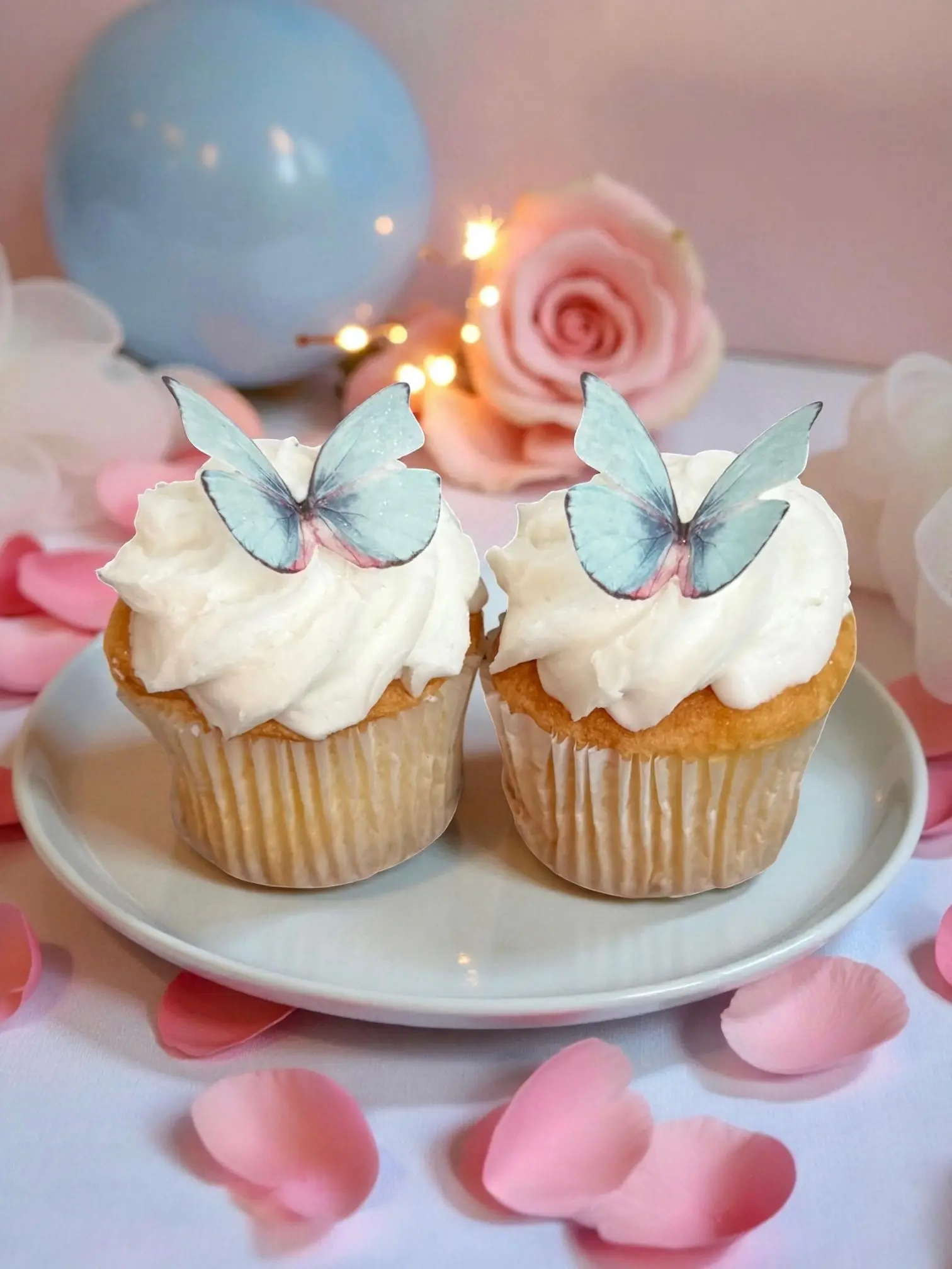 Dream Blue Edible Butterflies