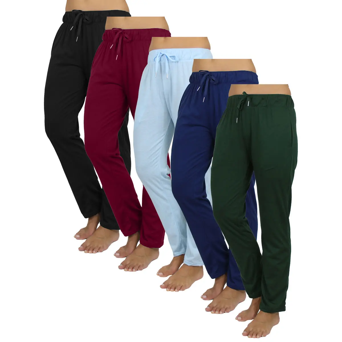 (5-Pack) Black-Blue-Burgundy-Hunter-Navy