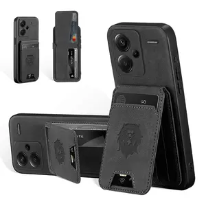 Luxury PU Leather Card Bag Phone Case For Xiaomi Redmi note14pro+ 14c Note13/Note12pro Note11s/Note10 13C Turbo3/A3X/A2/A1