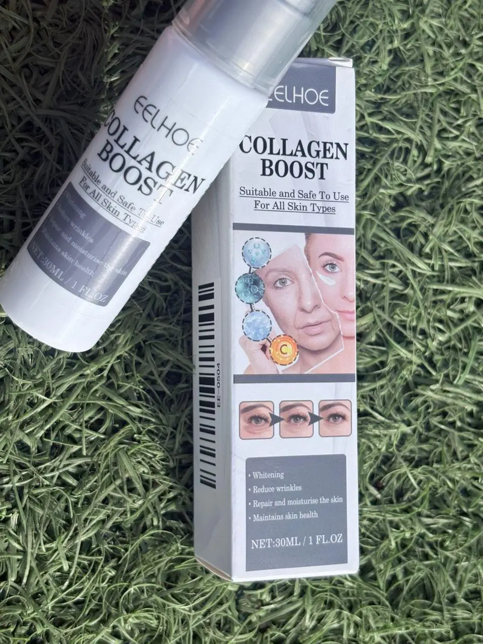 EELHOE Collagen Boost Anti-Aging Serum, EELHOE Collagen Boost Serum, EELHOE Collagen Anti-Wrinkle Cream, Anti Aging Serum For Women, Collagen Booster for Face with Hyaluronic Acid(90ml)